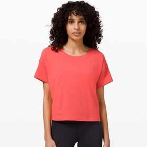 NWT Lululemon Cates Tee Pink Punch Size 2
